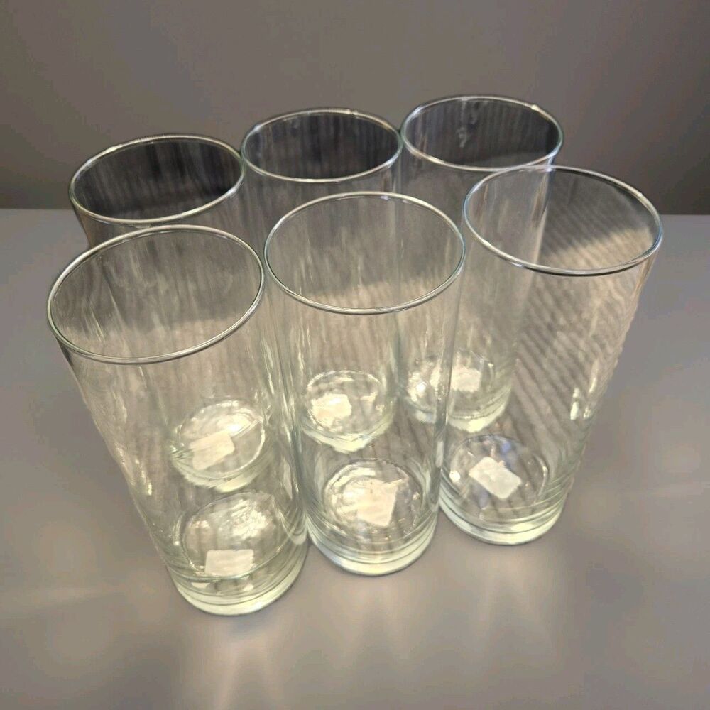 Nadir Cristar Clear Glass Cylinder Vase 3.4x8.5in (Set of 6) Wedding Centerpiece